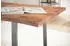 Finebuy Schreibtisch Baumkante Akazienholz Metall 140x80x76cm (FB68339)