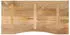 vidaXL Schreibtischplatte mit Kurve 120x60x2,5cm Massivholz Rohes Mango (370203)