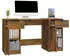 vidaXL Schreibtisch mit Beistellschrank Räuchereiche Holzwerkstoff (3115913)