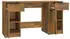 vidaXL Schreibtisch mit Beistellschrank Räuchereiche Holzwerkstoff (3115913)