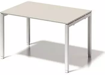 Bisley Cito Schreibtisch h&ouml;henverstellbar 120x80cm grauwei&szlig;/verkehrswei&szlig; (DUH1208GW396)