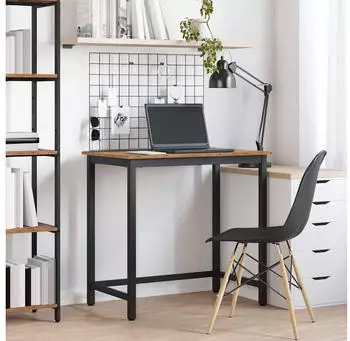 vidaXL Tisch Altholz 100x50x76,5cm Stahlgestell (873772)