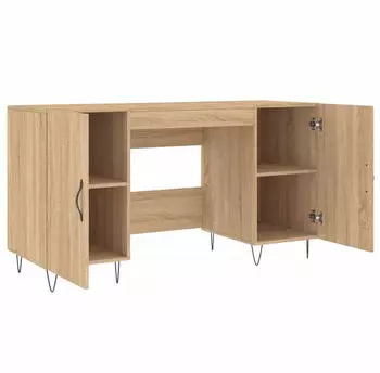 vidaXL Schreibtisch Sonoma-Eiche 140x50x75cm Holzwerkstoff