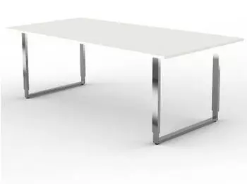 Kerkmann Aveto Schreibtisch Rechteckig 200x100cm H&ouml;henverstellbar 68-82cm Wei&szlig; (114324.1)