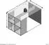 FMD Gent Schreibtisch mit Regalfach, Holz, Beton, 117x75x73cm (366-001E)