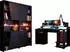 Parisot Gaming-Set Schreibtisch & Regale mit LED-Beleuchtung, schwarz (88366209-0)