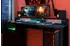 Parisot Gaming-Set Schreibtisch & Regale mit LED-Beleuchtung, schwarz (88366209-0)