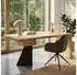 Finebuy Schreibtisch Akazien-Massivholz 180x90cm mit Schublade, Industrial (FB113718)