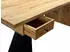 Finebuy Schreibtisch Akazien-Massivholz 180x90cm mit Schublade, Industrial (FB113718)