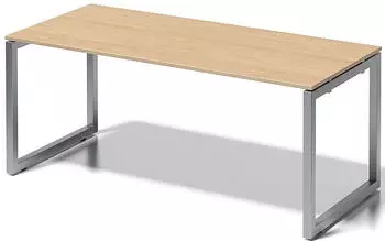 Bisley Cito Schreibtisch 180x80cm Ahorn, Gestell Silber (DUF1808MP355)