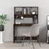 vidaXL Schreibtisch mit Regal Holzwerkstoff Räuchereiche (823005)
