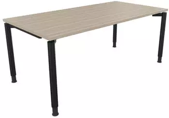 Soennecken Schreibtisch All in One 180x90cm höhenverstellbar 68-82cm Eiche Natur/Anthrazit (810041571)