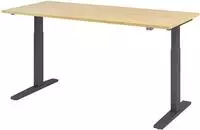 Hammerbacher-Sitz-Steh-Schreibtisch el. 180x80cm Ahorn/Gra-VXMKA19/3/G