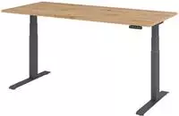 Hammerbacher-Sitz-Steh-Schreibtisch el.180x80cm Asteiche/G-VXDKB19/R/G