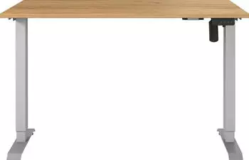 Germania Boras Schreibtisch h&ouml;henverstellbar (elektrisch) 120cm Navarra Eiche/Silber (8022-641)