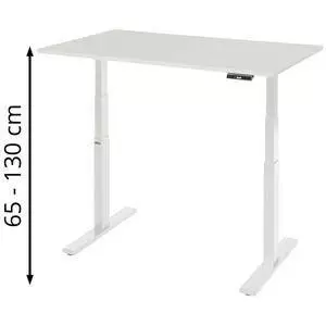 Rau Adlatus 100 Schreibtisch elektrisch h&ouml;henverstellbar 125x80cm lichtgrau (08ST1250807035M)