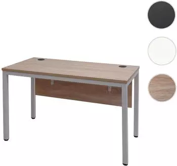 Mendler HWC-E94 Schreibtisch 120x60cm, Natur-Wei&szlig; (HWC-E94)