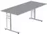 Kerkmann Form 4 Schreibtisch C-Fuß höhenverstellbar 180x80cm Grafit (11411212)