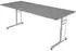 Kerkmann Form 4 Schreibtisch C-Fuß höhenverstellbar 180x80cm Grafit (11411212)