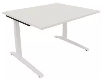Soennecken Schreibtisch All in One höhenverstellbar 120x100cm, weiß (810021601)