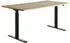 Topstar E-Table Elektrisch höhenverstellbarer Schreibtisch 160x80cm, lichtgrau/schwarz (TTS16080SG)