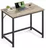 Vasagle Schreibtisch 80x50x75cm, Greige-Schwarz (LWD038B02)
