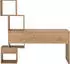 Vogl Reggi Schreibtisch 4 offene Fächer, Chalet Eiche, 137x72x137cm (Reggi)
