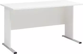 M&ouml;belpartner Smileline IV Schreibtisch 140cm, Wei&szlig; (143575)