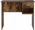 vidaXL Schreibtisch mit Stauraum Räuchereiche 90x49,5x75cm Holzwerkstoff (869270)