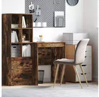 vidaXL Schreibtisch Ger&auml;ucherte Eiche 60 x 50 x 76 cm