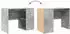 vidaXL Schreibtisch mit Regal Betongrau 102x50x75cm Holzwerkstoff (869541)