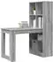 vidaXL Schreibtisch mit Regal Sonoma Grau 122x67x145cm Holzwerkstoff (3337262)
