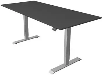 Kerkmann Move 1 Sitz-/Stehtisch elektrisch höhenverstellbar 180x80cm anthrazit/silber (10227913)