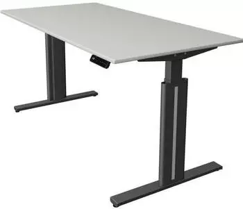 Kerkmann Move 3 Elegant Sitz-/Stehtisch elektrisch h&ouml;henverstellbar 160x80cm lichtgrau