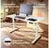 Arebos Elektrisch höhenverstellbarer Schreibtisch 140x60cm, Memory-Funktion, Weiß (AR-HE-HST140W)