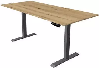 Kerkmann Move 1 Sitz-/Stehtisch elektrisch h&ouml;henverstellbar 180x80cm, 74-123cm Eiche/Anthrazit (10182155)