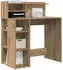 vidaXL Schreibtisch mit Stauraum Artisan-Eiche 90x48x101,5cm Holzwerkstoff
