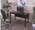 MCW MCW-E94 Schreibtisch Melaminbeschichtet 120x76x60cm, schwarz (90806)