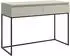 Selsey Bemmi Schreibtisch 2 Schubladen, Metallrahmen, 120x50x80cm, Taupe/Schwarz (DE5902622587233)