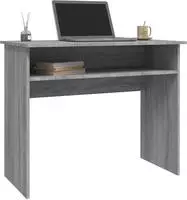 vidaXL Schreibtisch Grau Sonoma 90x50x74 cm Holzwerkstoff