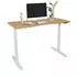 HJH Office Stand PRO R Elektrisch höhenverstellbarer Schreibtisch 140x70cm Eiche/Weiß