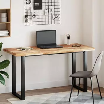 vidaXL Schreibtischplatte &Ouml;lbeschichtung 120x60x4cm Massivholz Akazie (3279769)