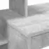 vidaXL Schreibtisch mit Regal Betongrau 100x40x90cm Holzwerkstoff (869317)