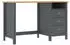 vidaXL Hill Schreibtisch 3 Schubladen Kiefernholz Grau 120x50x74cm (288997)