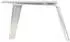 vidaXL Schreibtisch Flugzeugflügel-Optik Metall Silbern 112x50x76cm (284414)
