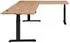 Innostyle Sonos Höhenverstellbarer Eckschreibtisch Old Artisan Eiche 185x177cm