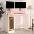 vidaXL Schreibtisch mit LEDs, Weiß, 97x45x90cm, Holzwerkstoff (805552)