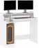 vidaXL Schreibtisch mit LEDs, Weiß, 97x45x90cm, Holzwerkstoff (805552)
