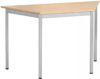 SODEMATUB Universaltischprogramm Trapeztisch Ahorn/Alu 120x74x60cm (126TEA)