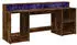 vidaXL LED-Schreibtisch Räuchereiche 200x55x91cm Holzwerkstoff (3309442)